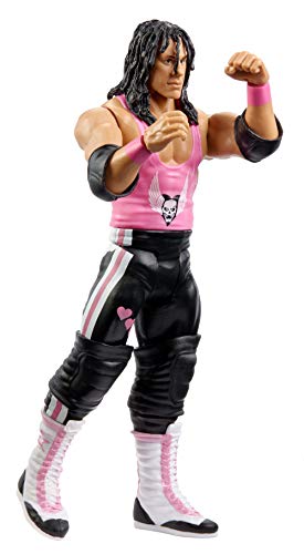 Mattel WWE SummerSlam Bret 'Hitman' Hart Action Figure in 6-inch Scale with Articulation & Ring Gear