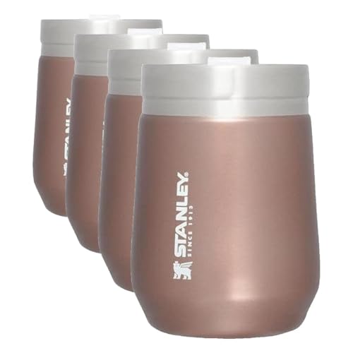 Stanley GO Everyday Wine Tumbler 10 oz | Press Fit Drink Through Lid | Beverage, Coffee, and Cocktail Cup | Insulated Stainless Steel Wine Glass | BPA-Free | Ash