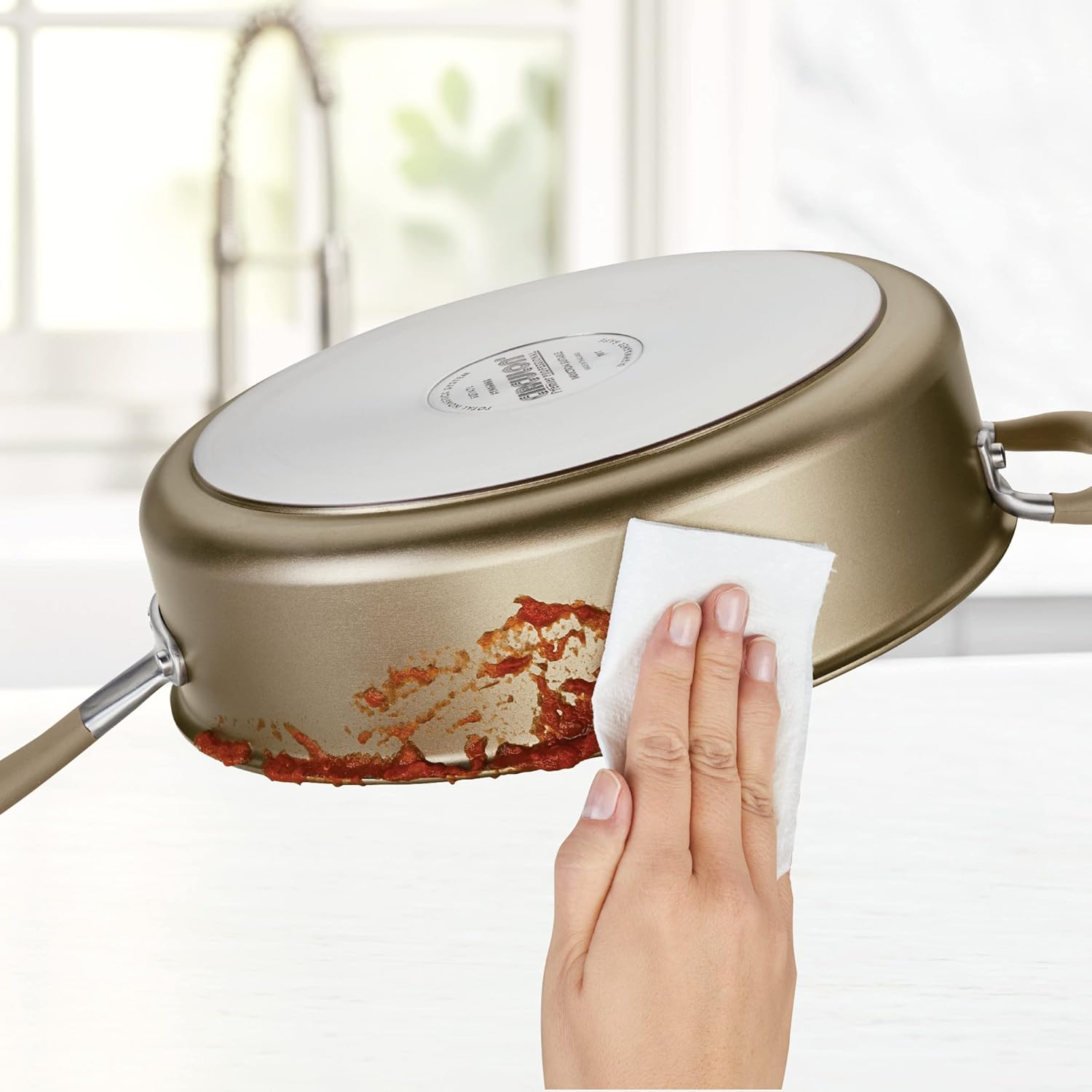 Circulon Premier Professional Hard Anodized Nonstick Cookware Induction Pots and Pans Set, 10 Piece, Bronze