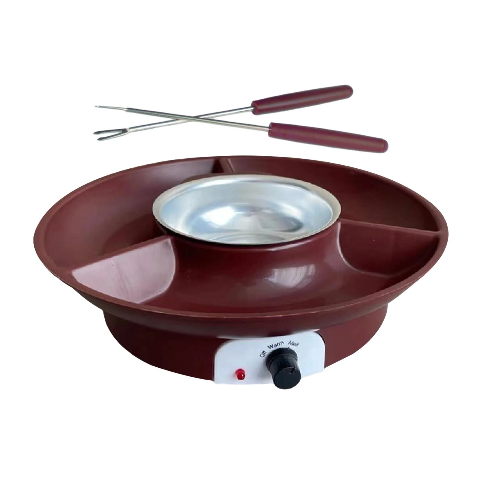 TISHITA Chocolate Fondue Fountain Chocolate Fountain Fondue Maker Date Night Idea Temperature Control Sturdy Electric Fondue Pots Set