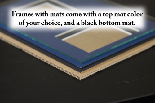 ArtToFrames Collage Photo Frame Single Mat with 3-8x10 Openings with Satin Black Frame and Scotch Mist mat.