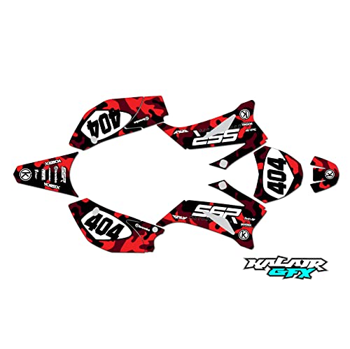 Graphics Kit for SSR SR140TR (2021) Invasion Series Smoke 16 Mil - Dirt pit bike motorcycle stickers, dirtbike racing automotive decal motocross accessories no-plastics