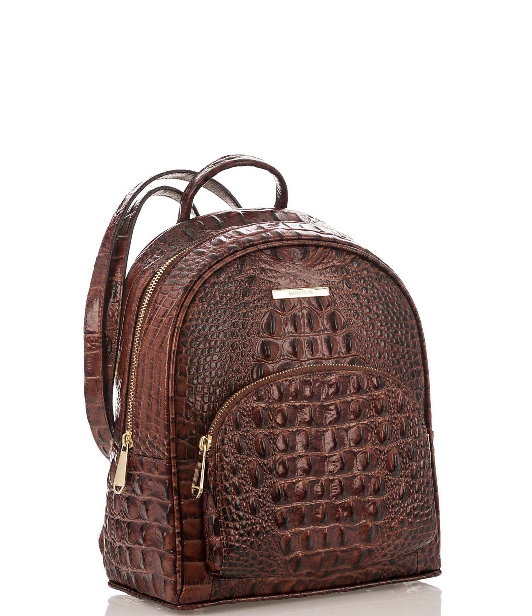 Brahmin Pecan Melbourne Collection Mini Dartmouth Backpack