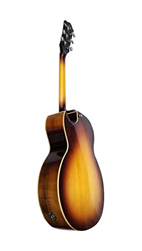 IYV 6 String Semi-Hollow-Body Electric Guitar, Right, Natural (IJZ-500 NA)