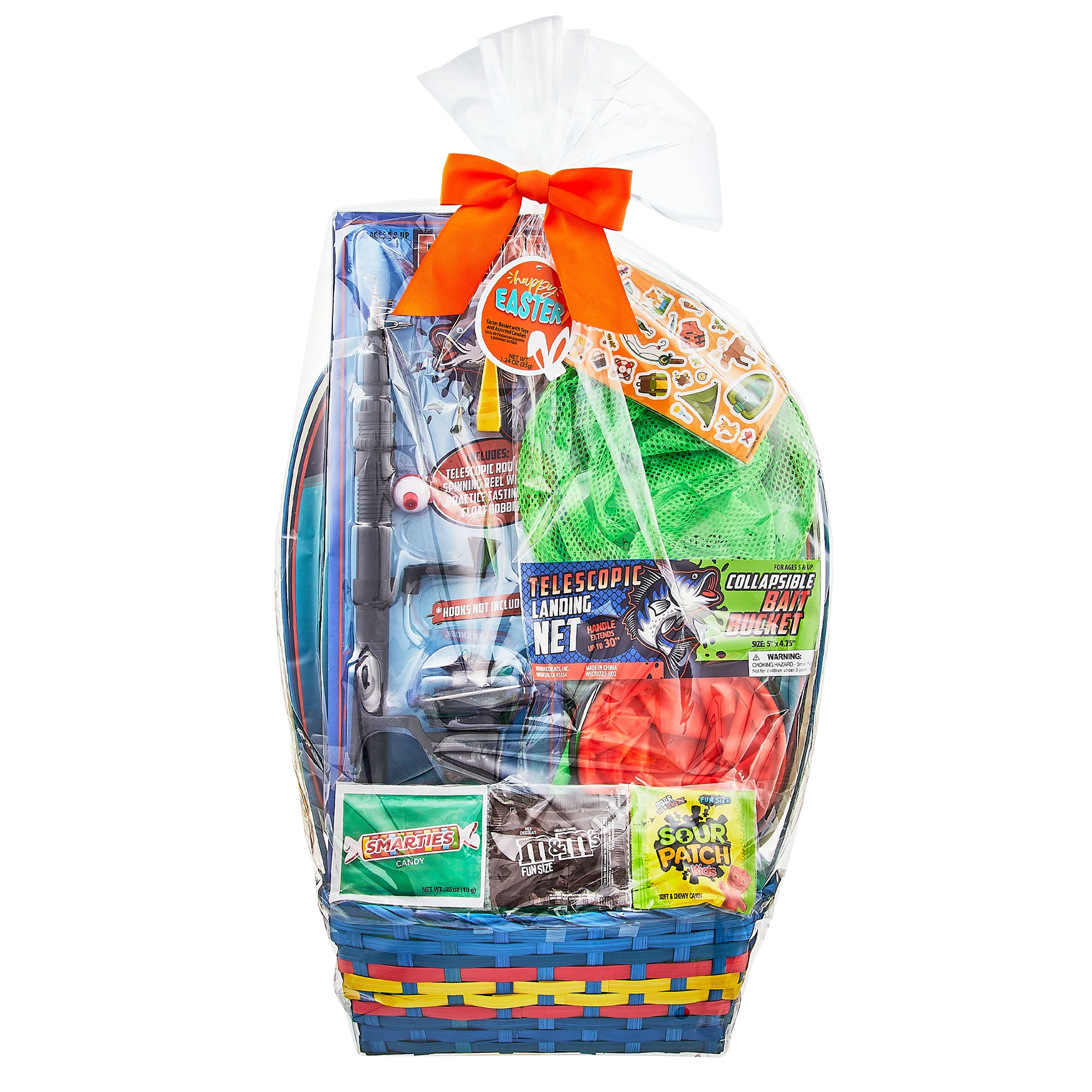 Fishing Adventure Filled Easter Basket with Candies, by Wondertreats