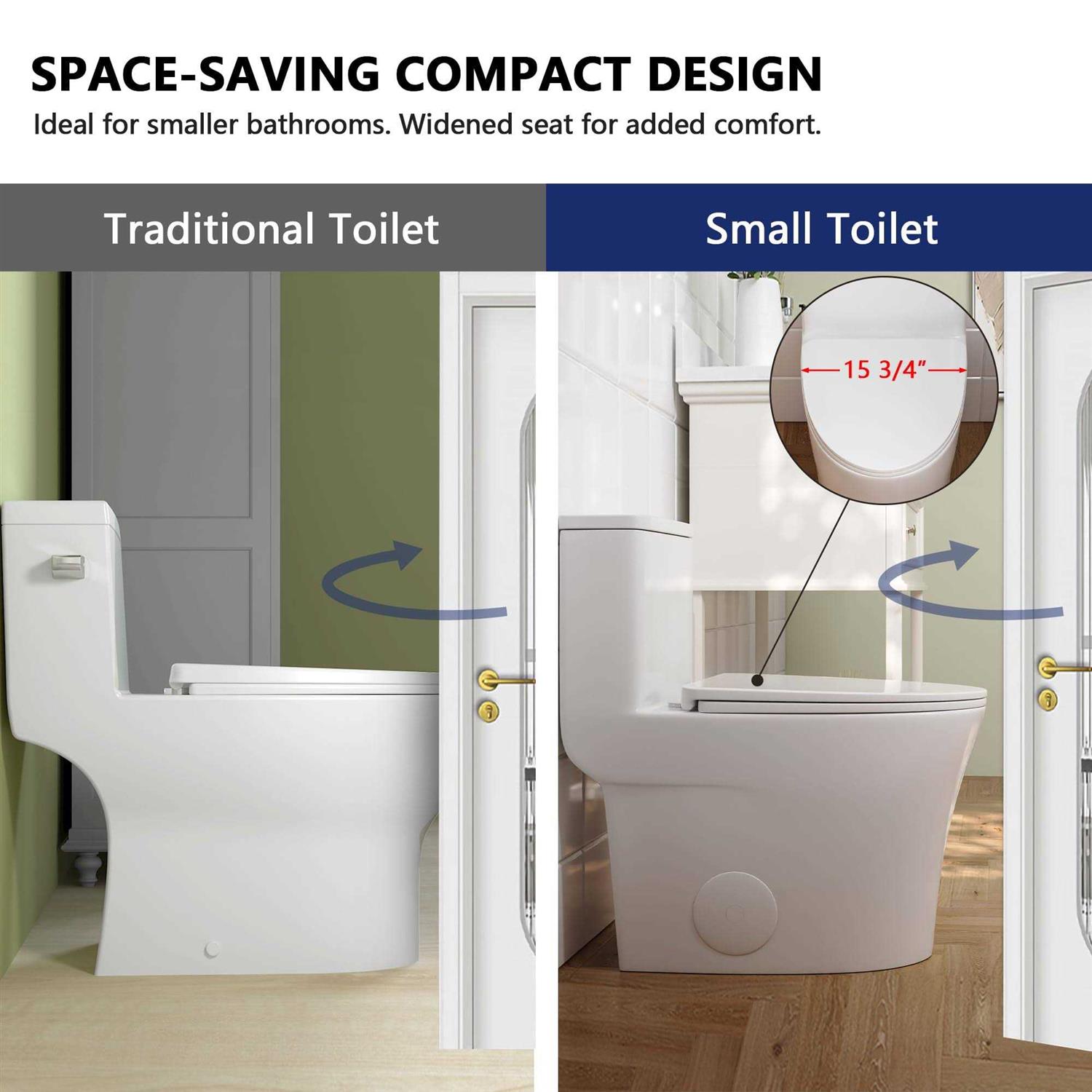 DeerValley DV-1F52807 Symmetry 1.28 GPF Elongated One-Piece Toilet