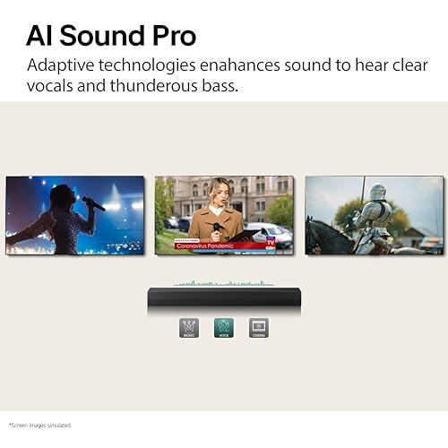 LG S20A 2.0 ch. Soundbar, Dolby Digital, TV Synergy, Wow Interface, DTS Digital Surround (New 2025 Model)