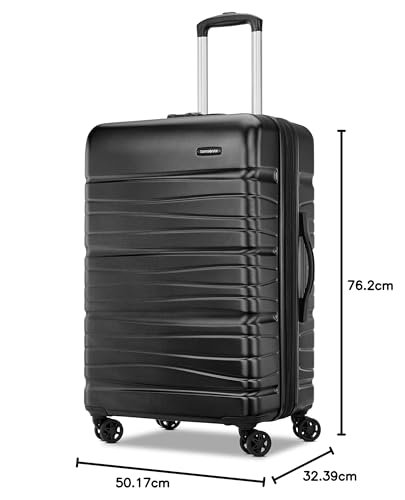 Samsonite Evolve SE Hardside Expandable Luggage with Double Spinner Wheels, Bass Black, Carry-on