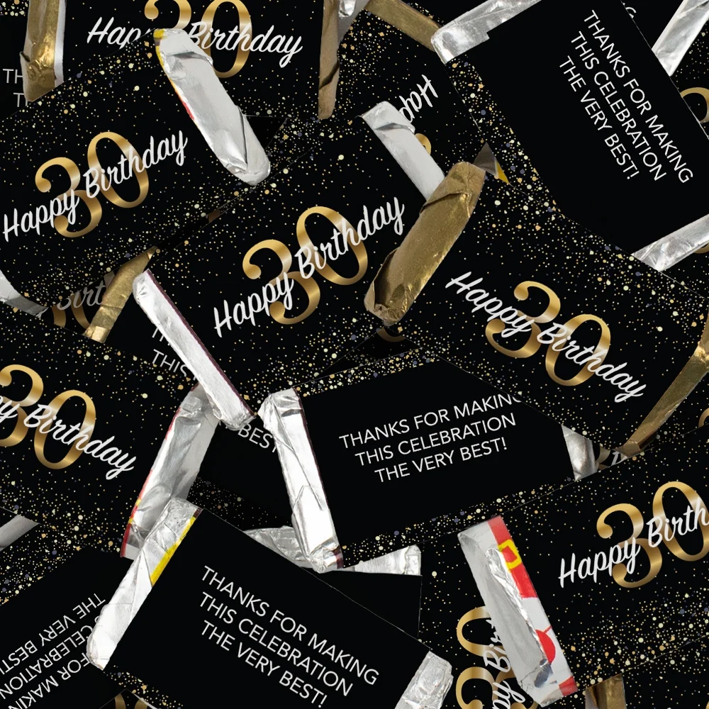 82 Pcs 30th Birthday Candy Party Favors Miniatures Chocolate - No Assembly Required