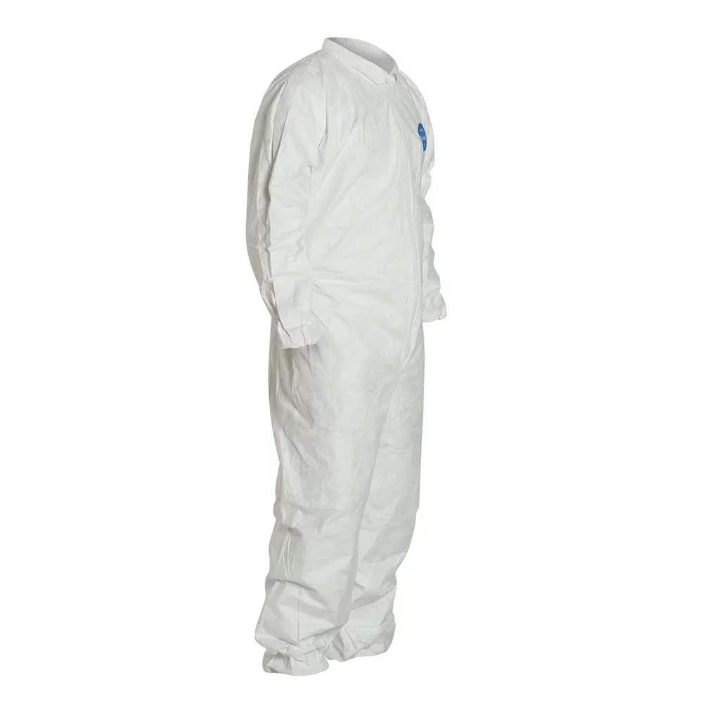 DuPont Tyvek Coveralls with Elastic Wrists and Ankles, White, Medium - 25 CA (251-TY125SWHMD0025VP)