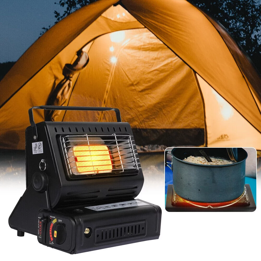 JLLOM Multipurpose Portable GAS Butane Heater Stove Warming Cooker Burner for Camping