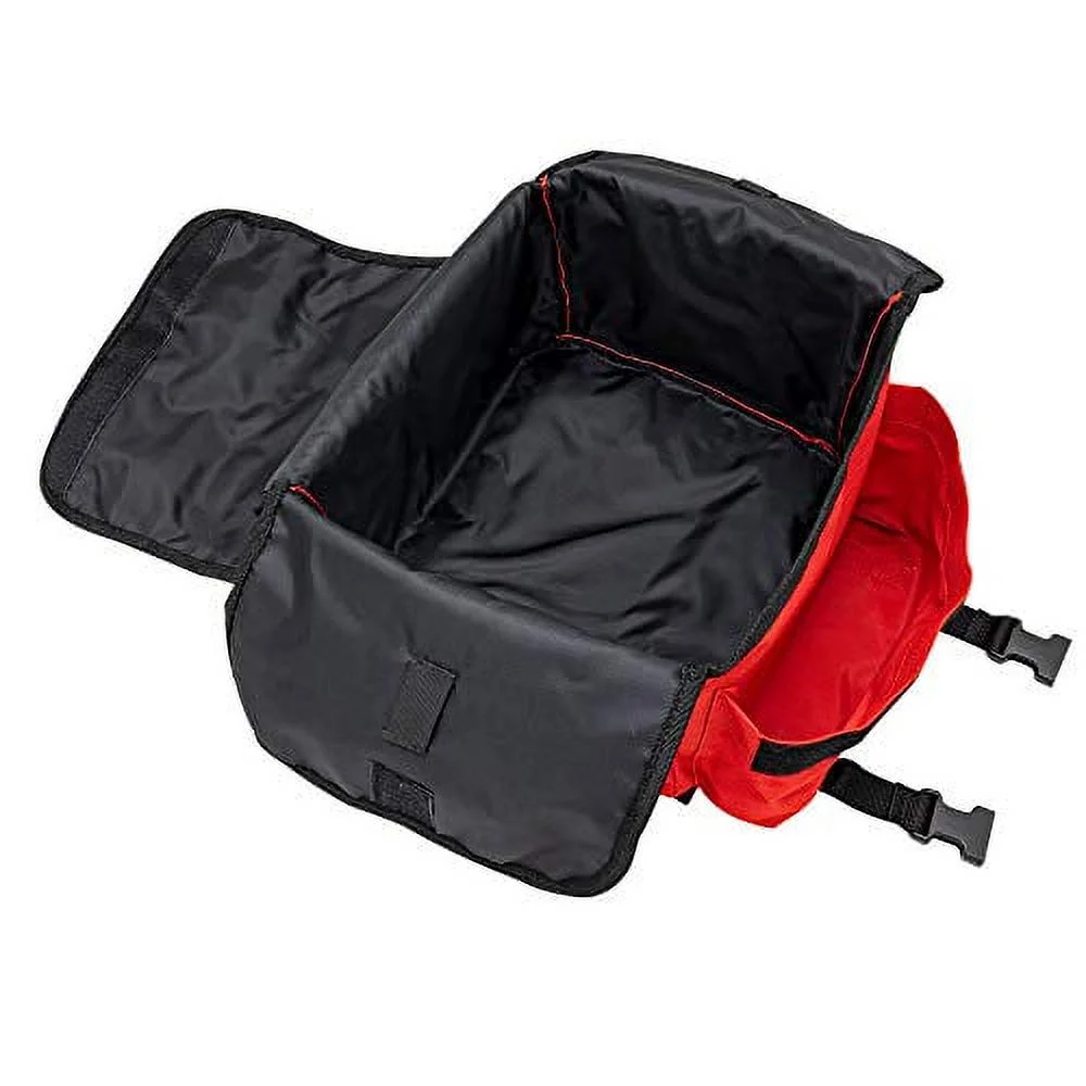 LINE2design Emergency Fire First Responder Kit - Fully Stocked EMS Supplies First Aid Paramedic Rescue Trauma Fill Kit - Emergency Medical EMT Supplies Portable Travel Size Kit - Red