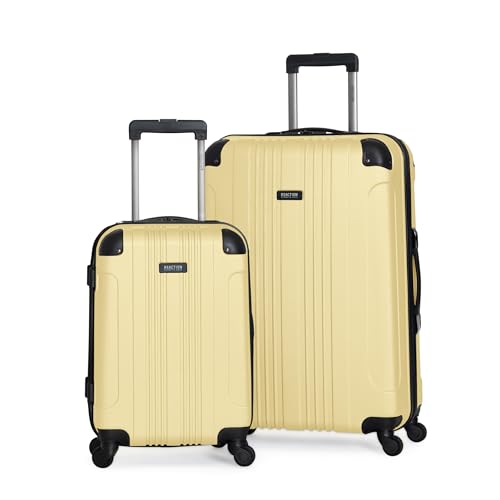 Kenneth Cole REACTION Out of Bounds Lightweight Hardshell 4-Wheel Spinner Luggage, Cobalt Blue, 20-Inch Carry On