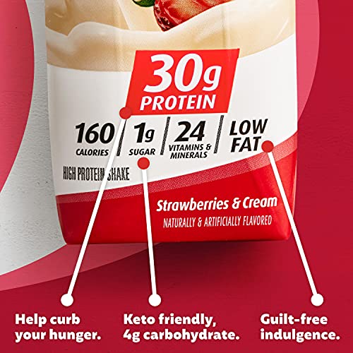 Premier Protein Premier Strawberries & Cream High Protein Shake (15 X 11 Fl Ounce )Total Net Wt (165 Fl Ounce ),, ()
