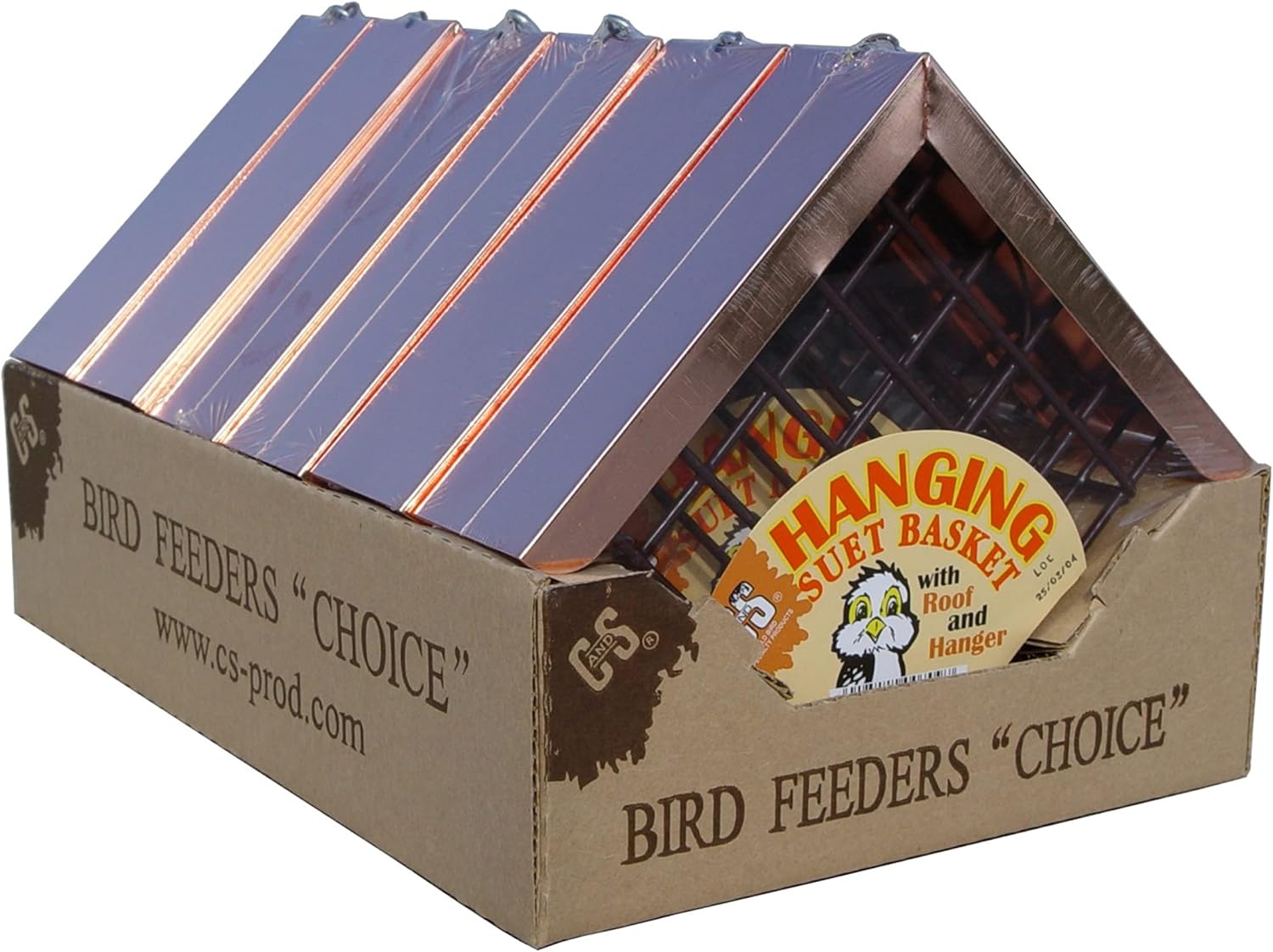 C&S Hanging Suet Basket w/Roof 14.4 Ounces