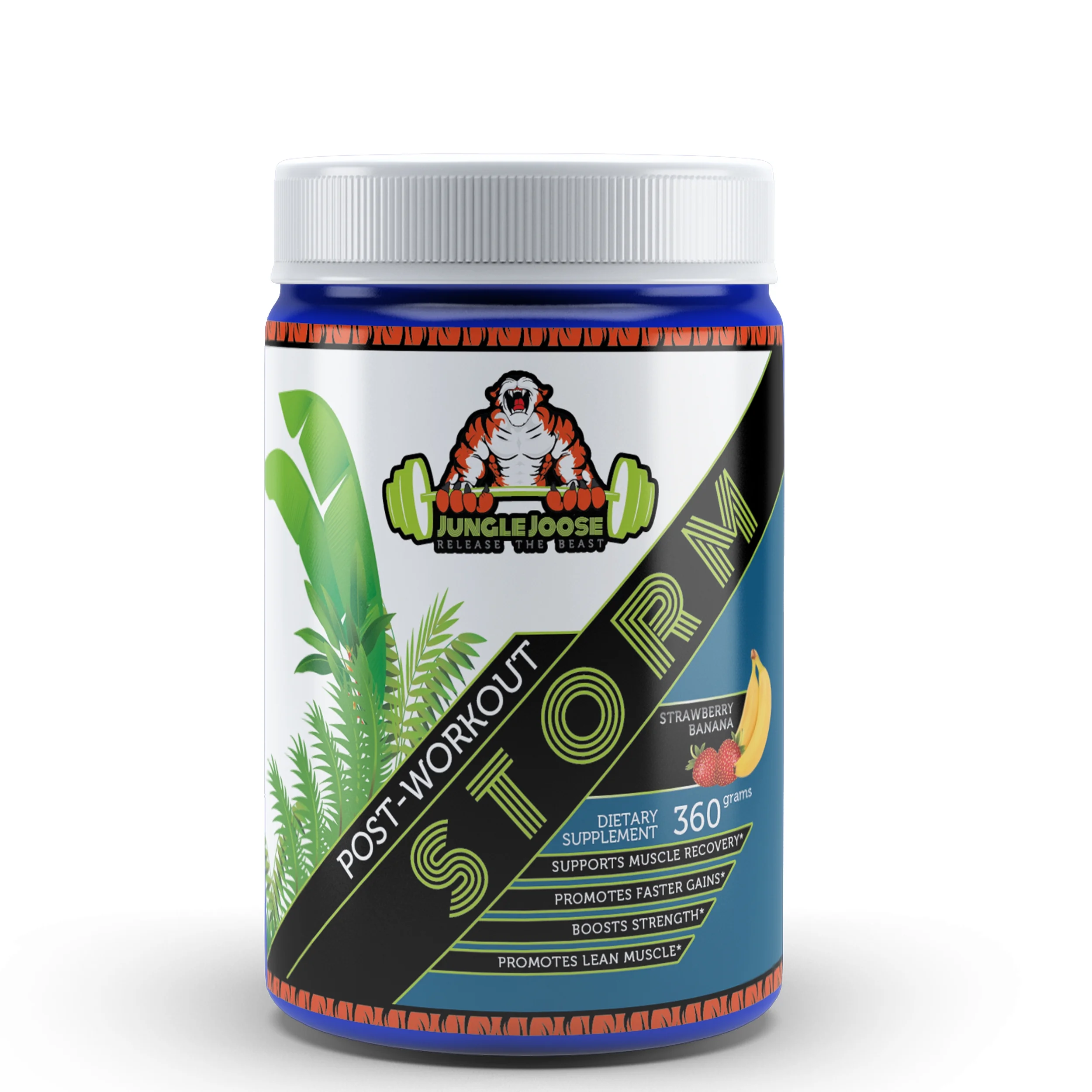 Jungle Joose STORM Recovery Post-Workout 360 Grams 30 Servings Strawberry Banana