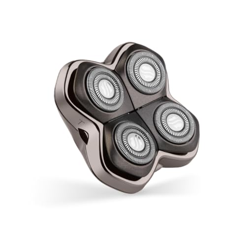 Skull Shaver Forte PRO 4 Head Replacement Blade - Shaver Blade for Wet & Dry Shaving - Rotary Heads Design - Japanese Stainless Steel - Compatible with Pitbull, Palm & Butterfly Kiss Shavers