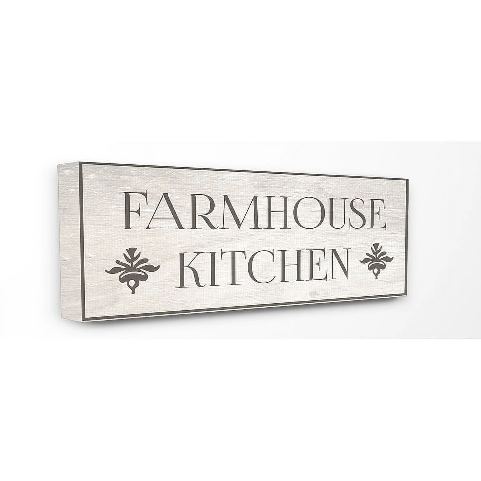 Stupell Farmhouse Kitchen Typography Canvas Art, 10 x 1.5 x 24