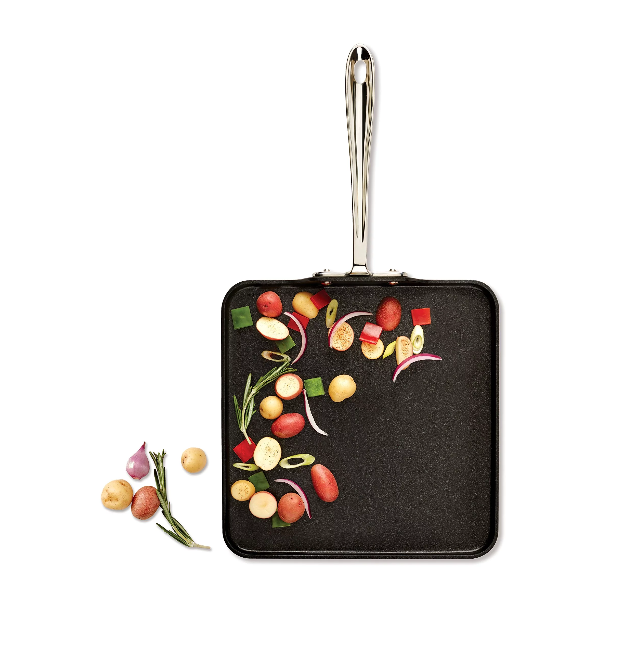 All-Clad HA1 Hard Anodized Nonstick Cookware, Square Griddle, 11 inch