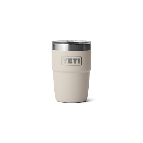 YETI Rambler 8 oz Stackable Cup, Stainless Steel, Vacuum Insulated Espresso Cup with MagSlider Lid