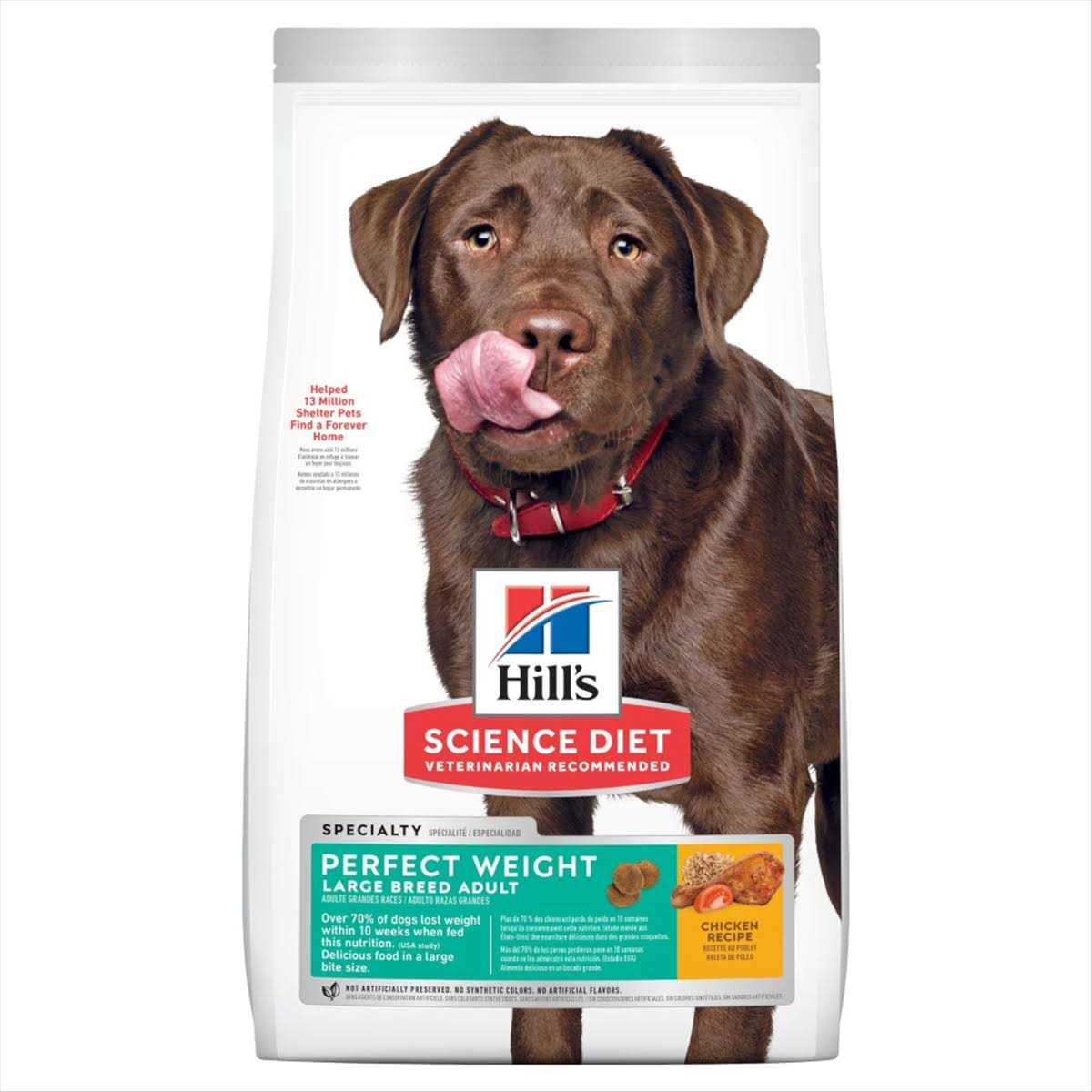Hill's Science Diet Adult Perfect Weight & Joint Support Large Breed Chicken Dry Dog Food - Pet Supplies online store