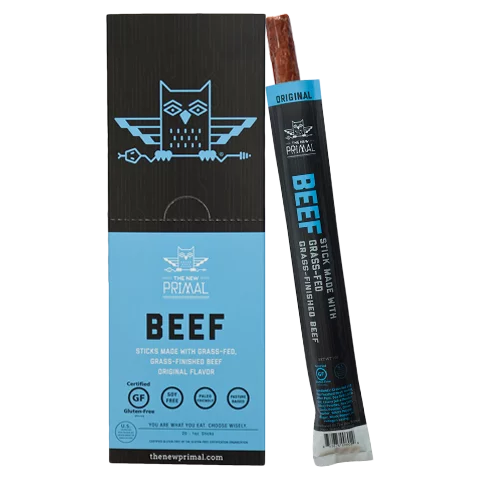The New Primal Original Beef Sticks, 1 Oz (Pack of 20)