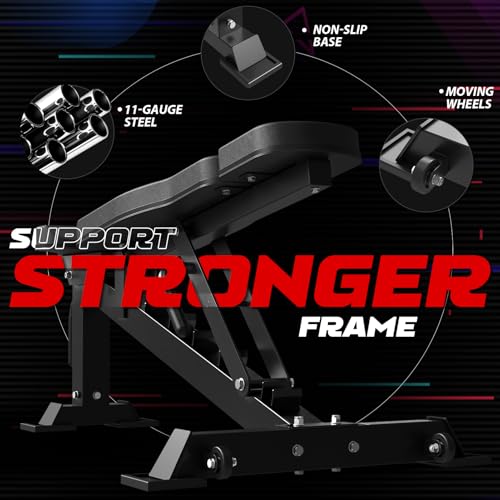Mikolo Smith Machine, 2200lbs Squat Rack with LAT-Pull Down System & Cable Crossover Machine, Training Equipment with Leg Hold-Down Attachment