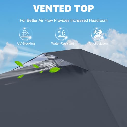 MASTERCANOPY Durable Pop-up Canopy Tent with 1 Sidewall (10'x10',White)