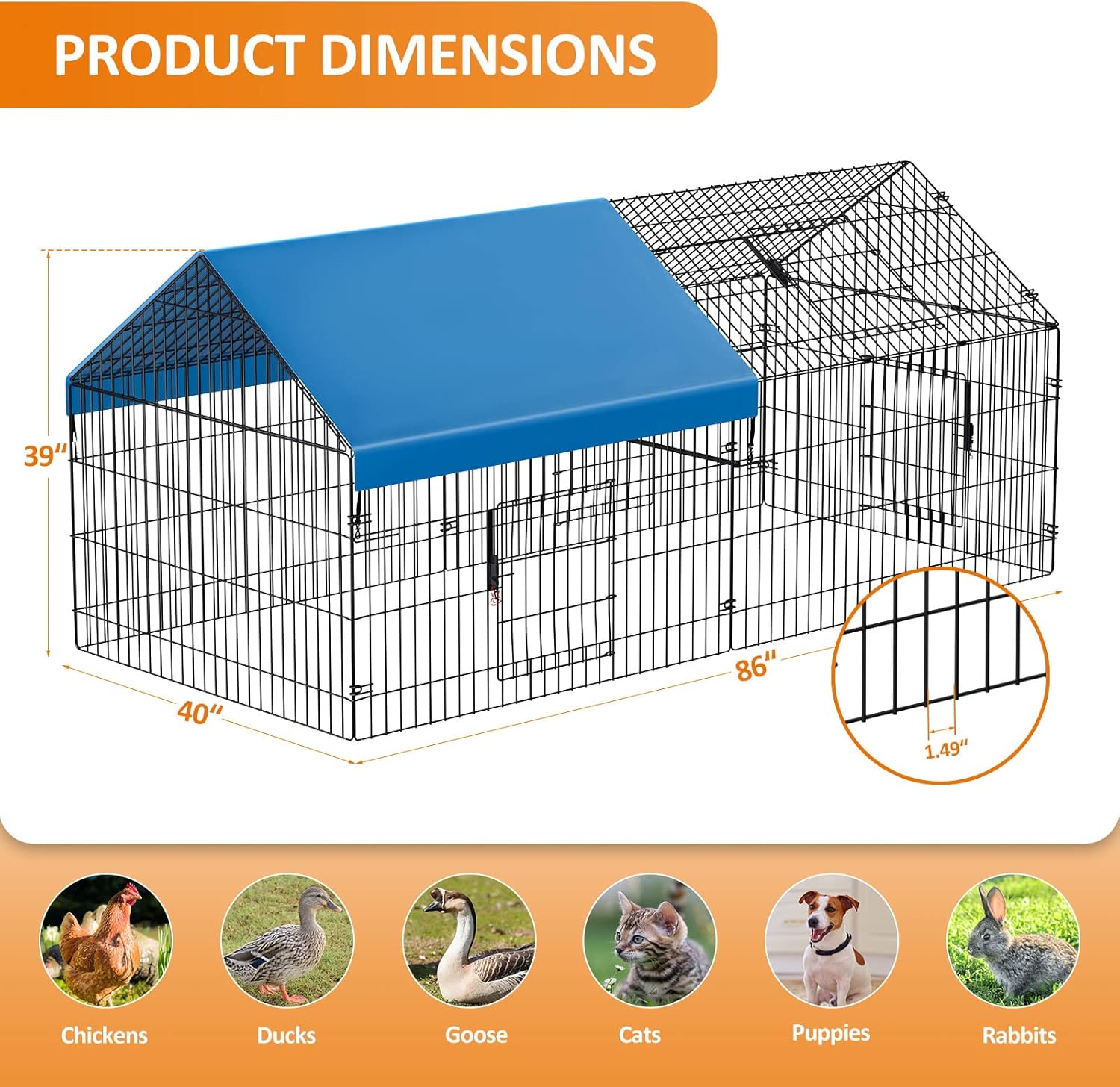 Metal Chicken Coop 86