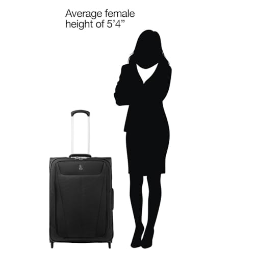 Travelpro Maxlite 5 Softside Expandable Upright 2 Wheel Carry on Luggage, Lightweight Suitcase, Men and Women, Burgundy, Carry On 22-Inch