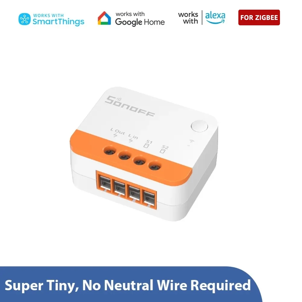 SONOFF ZBMINI Extreme Zigbee Smart Switch ZBMINIL2 (No Neutral Wire) Single Live Electrical Outlet