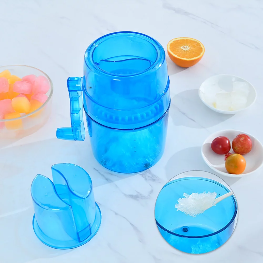 Mini Hail Blasting Ice Machine Portable Hand-Cranked Ice Crushing Ice Breaker Sand Machine Household Small Smoothie