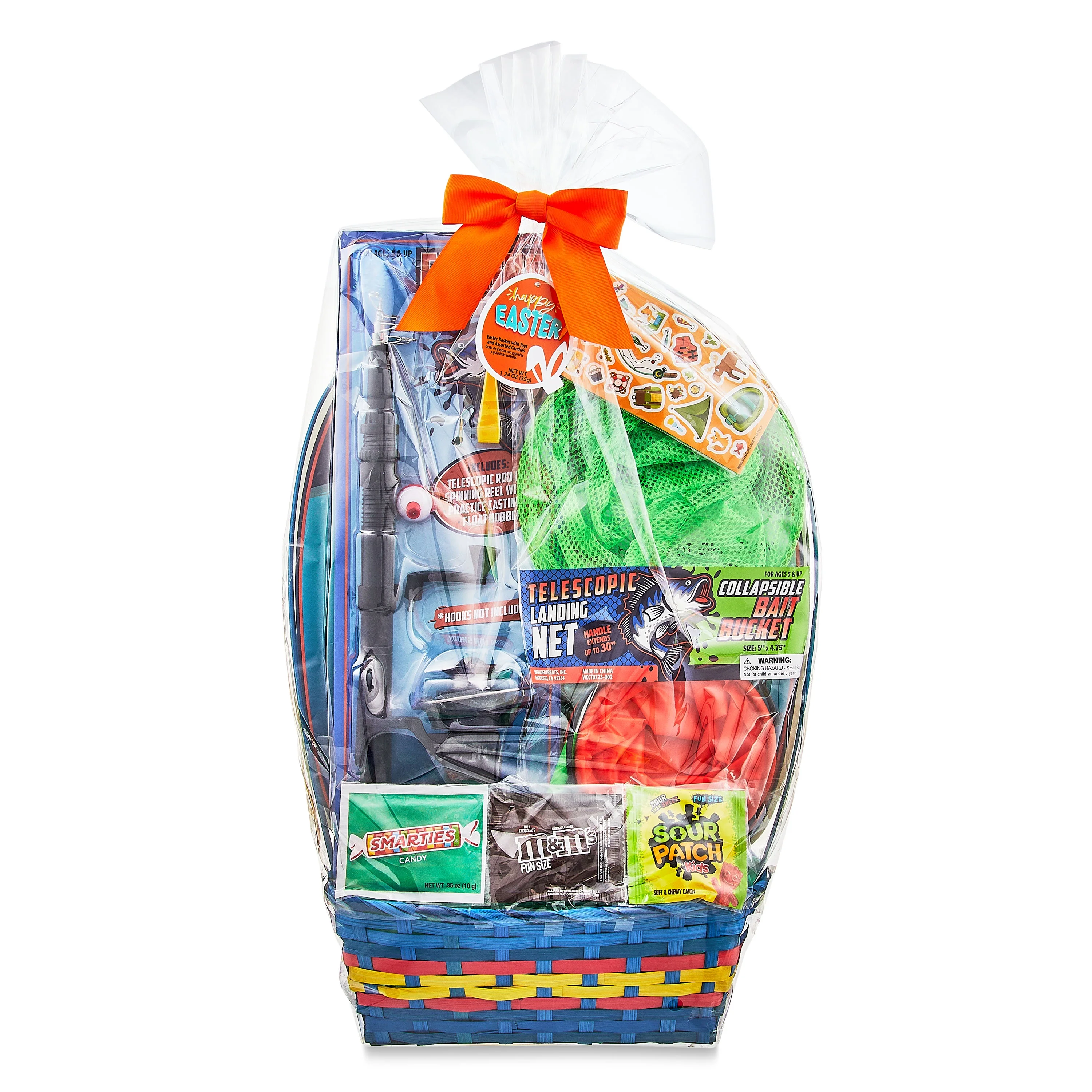 Fishing Adventure Filled Easter Basket with Candies, by Wondertreats