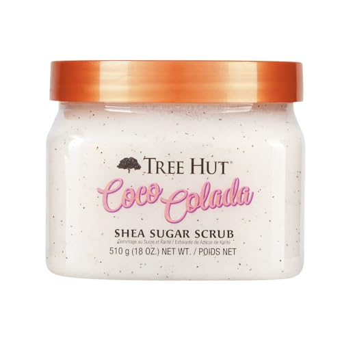 Tree Hut Vitamin C Shea Sugar Scrub, 18 oz, Ultra Hydrating and Exfoliating Scrub for Nourishing Essential Body Care