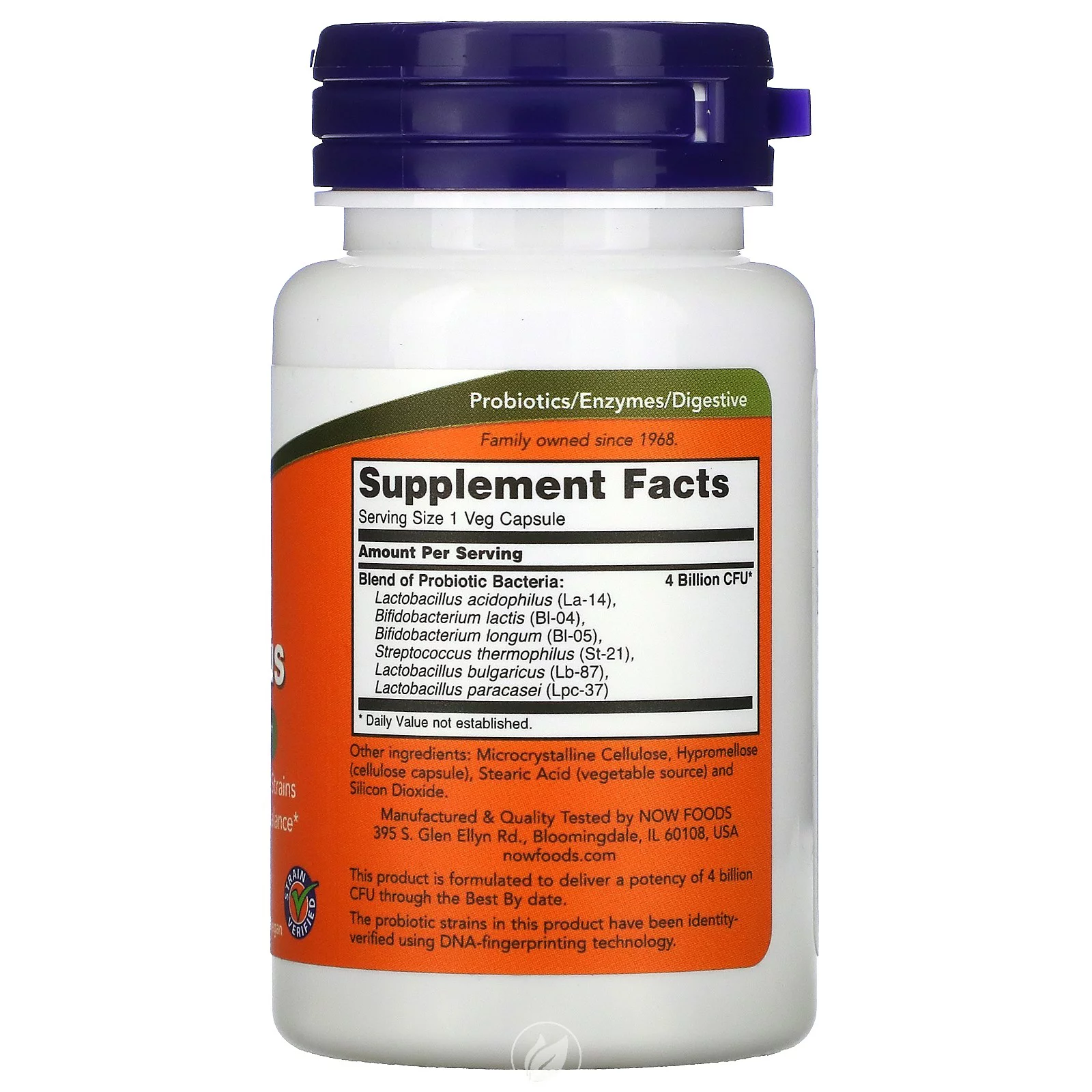 (3 Pack) NOW Supplements 4X6 Acidophilus 60 Vcaps