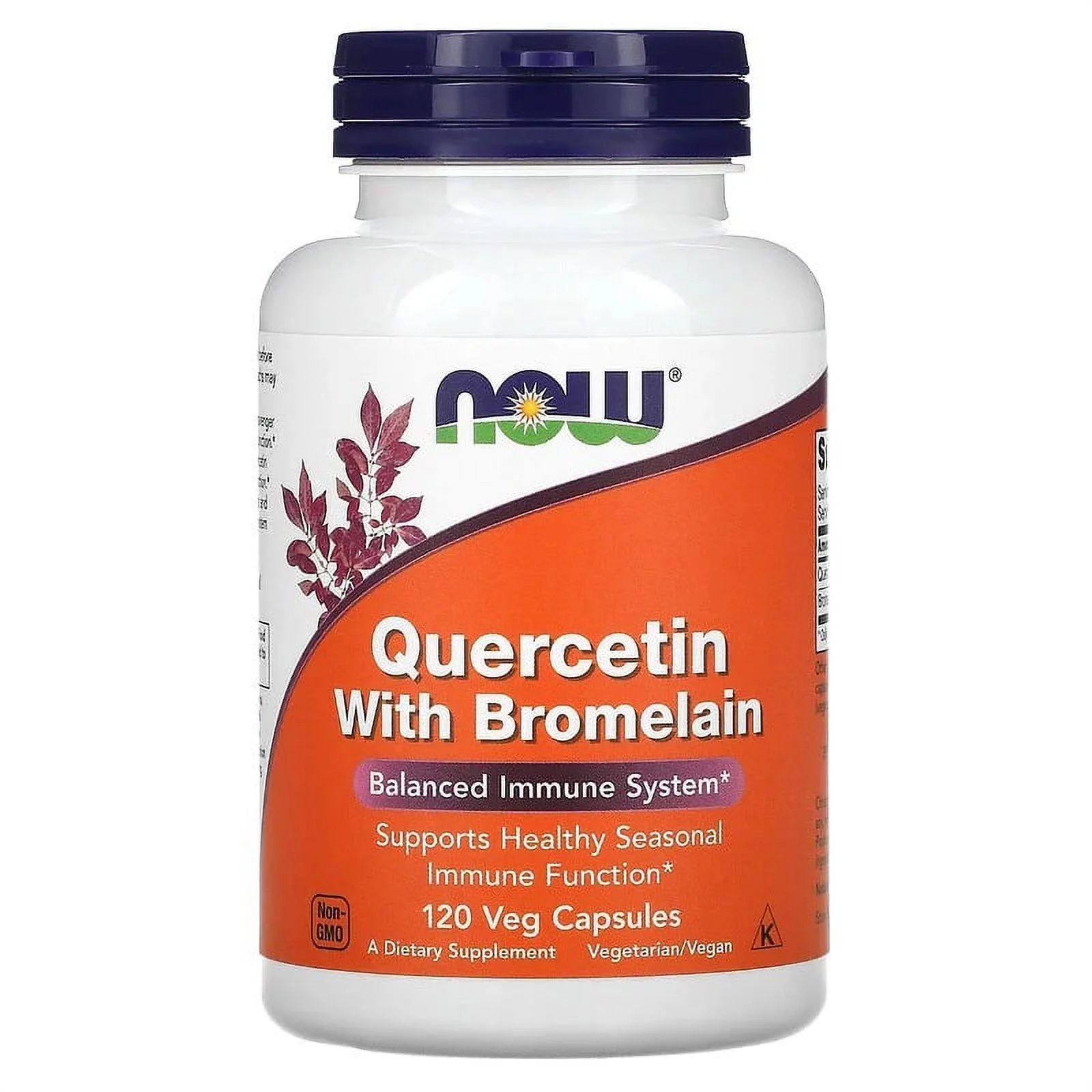 NOW Foods, Quercetin with Bromelain, 120 Veg Capsules (2 Packs)