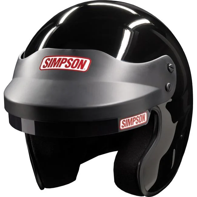 Simpson SIM-6320012 LTS Crusier FR SA2015 Open Face Helmet, Black - Small