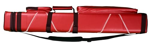 Accuplay Billiards 3x6 Hard Pool Cue Stick Carrying Case Choose Black, Brown, Red White, Blue White or Black White