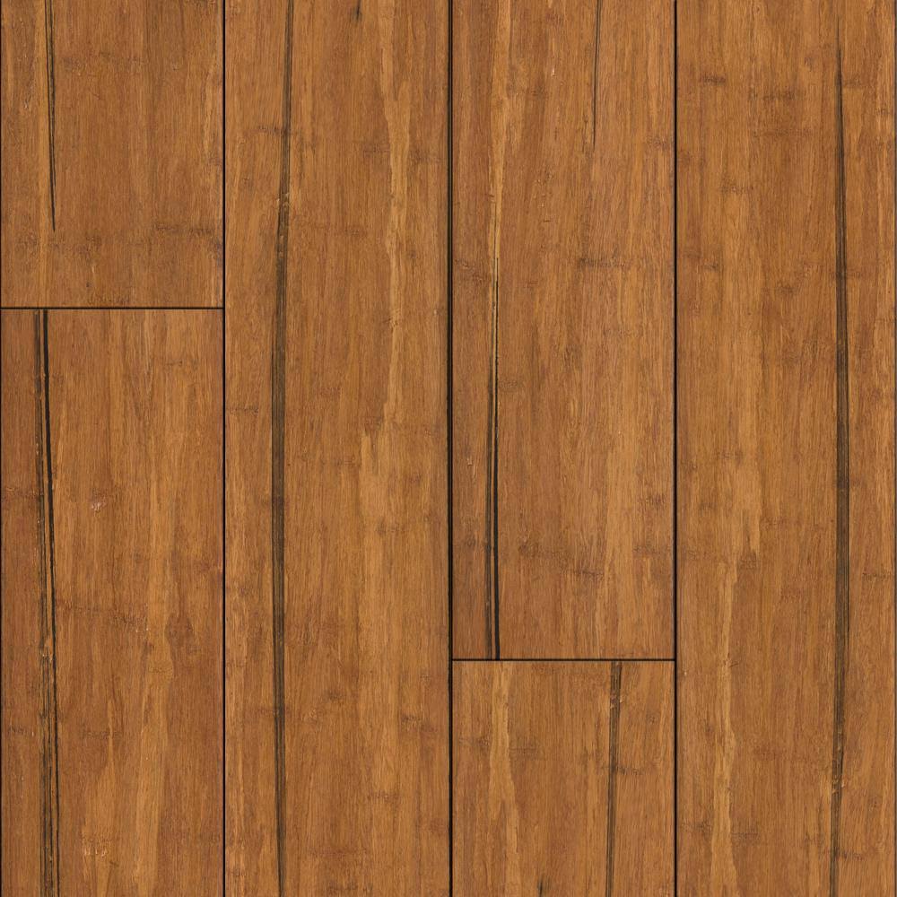 Cali Bamboo Fossilized 5-In Distressed Mocha Bamboo Distressed Solid Hardwood Flooring (19.91-Sq ft) 7004001600