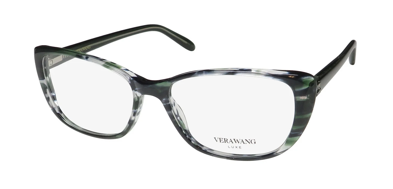 VERA WANG LUXE KAMBRIE GENUINE SWAROVSKI CRYSTALS PREMIUM EYEGLASS FRAME/GLASSES