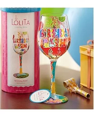 Lolita Glassware Birthday Bash Wine Glass #GLS11-5526H