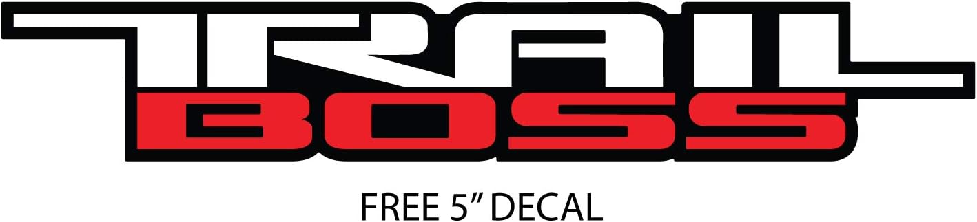 (2) TRAIL BOSS License Plate Frames 3D Raised Letter Frame Brackets (1-Pair)