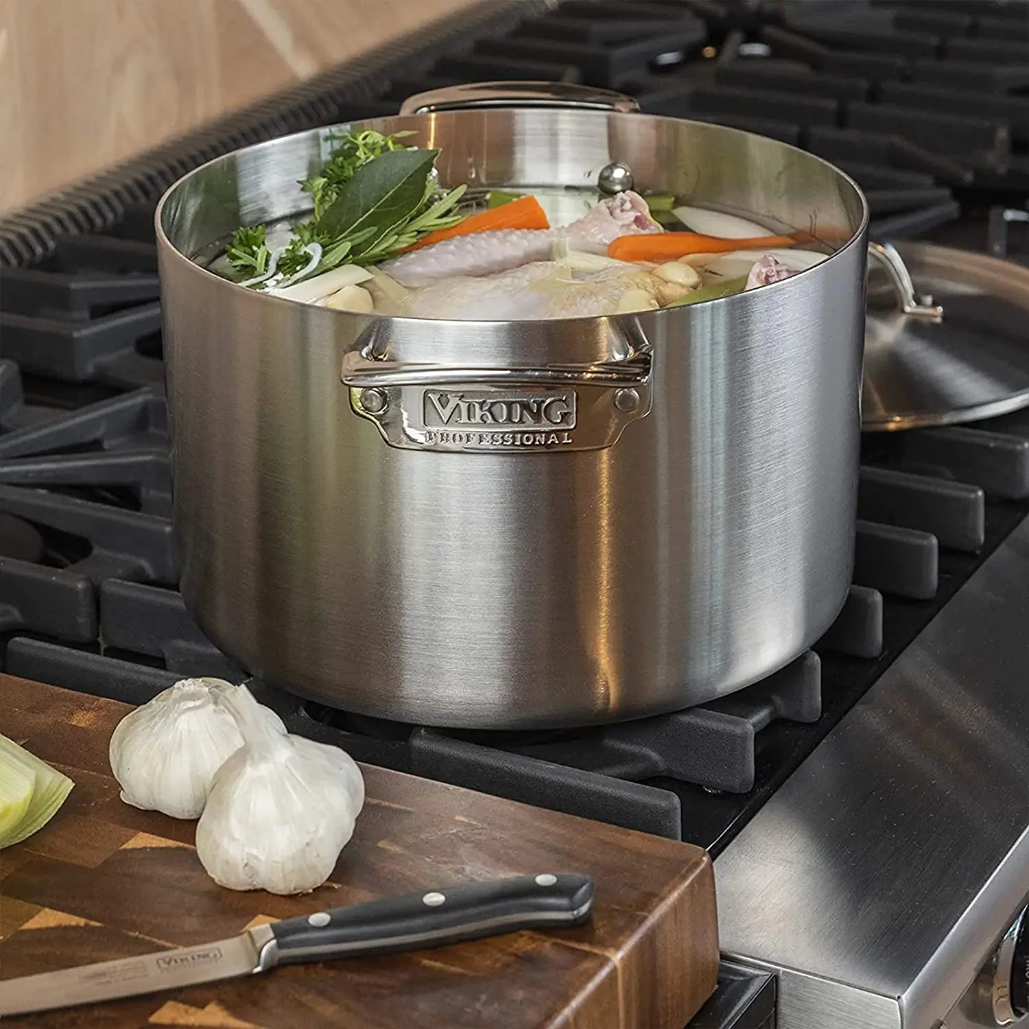 durable Viking Professional 5-Ply Stainless Steel Cookware Set  10 Piece