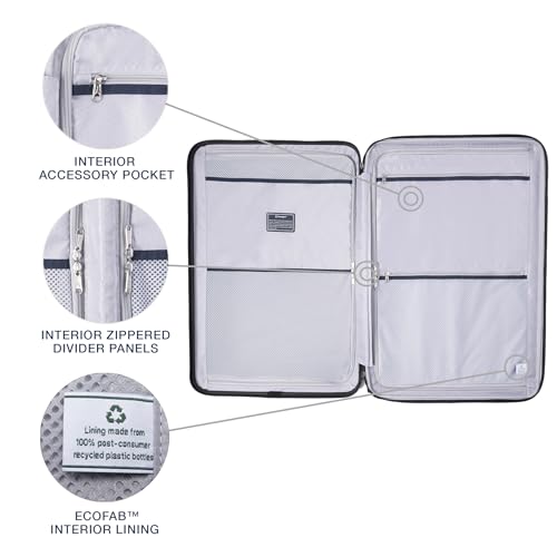 Travelpro Maxlite Air V2 Hardside Expandable Carry on Luggage, 8 Spinner Wheels, Lightweight Hard Shell Suitcase, TSA lock, Black, Carry On 21-Inch