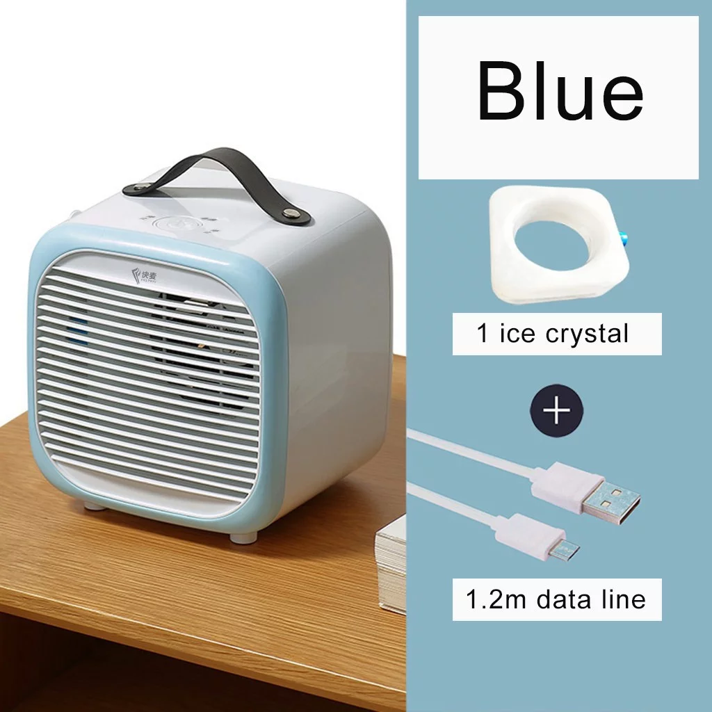WANYNG Portable Mini Air Cooler Multi-function USB Air Conditioning Fan Removable FanOne Size