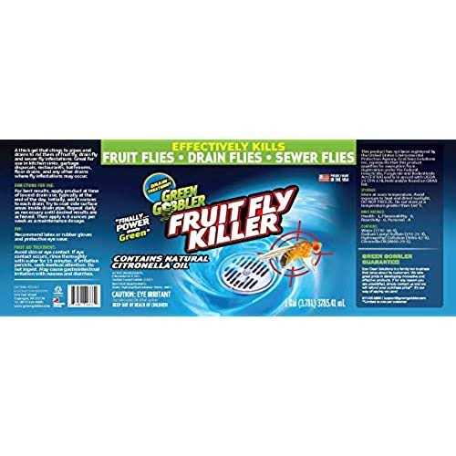 Green Gobbler Fruit Fly Goodbye Gel Drain Treatment Drain Fly Killer