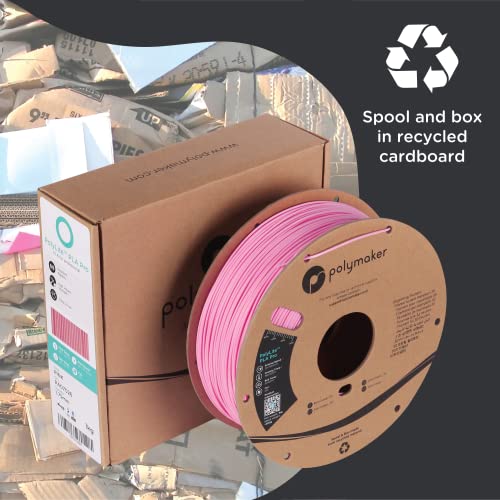 Polymaker PLA PRO Filament 1.75mm 1kg, Tough & High Rigidity White 3D Printing Filament, PolyLite PLA PRO 3D Printer Filament 1.75mm, Print with Most 3D Printers