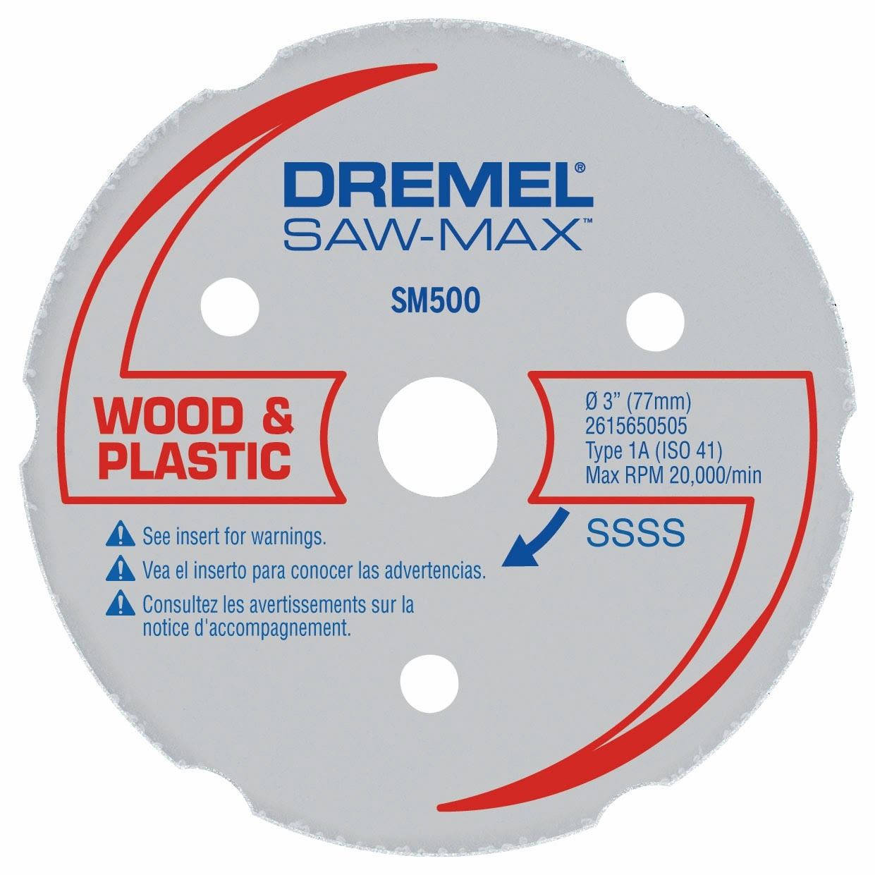 Dremel - 3 In. Saw-Max Wood & Plastic Carbide Wheel