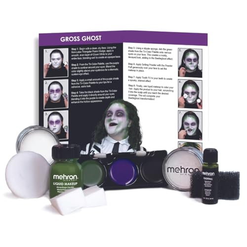 Mehron Makeup Premium Character Kits| Makeup Kits for Halloween & Cosplay| Made in the USA | Complete Kit | Includes Tools & Instructions on How to Create the Look | (Bald Cap)