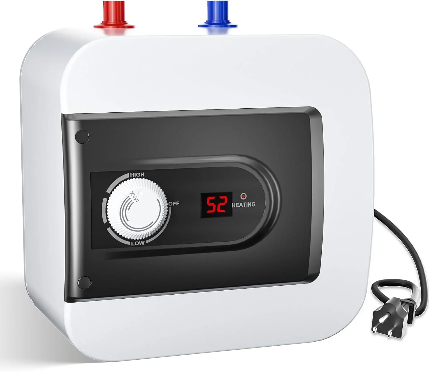 JIAH Eletric Mini-Tank Water Heater Tank,4 Gallon Point of Use Instant Hot Water Heater with Water Tank Storage,110V 1.5KW Instant Hot Water for Kitchen Bathroom Restaurant,Rv,UL Listed (15 L)